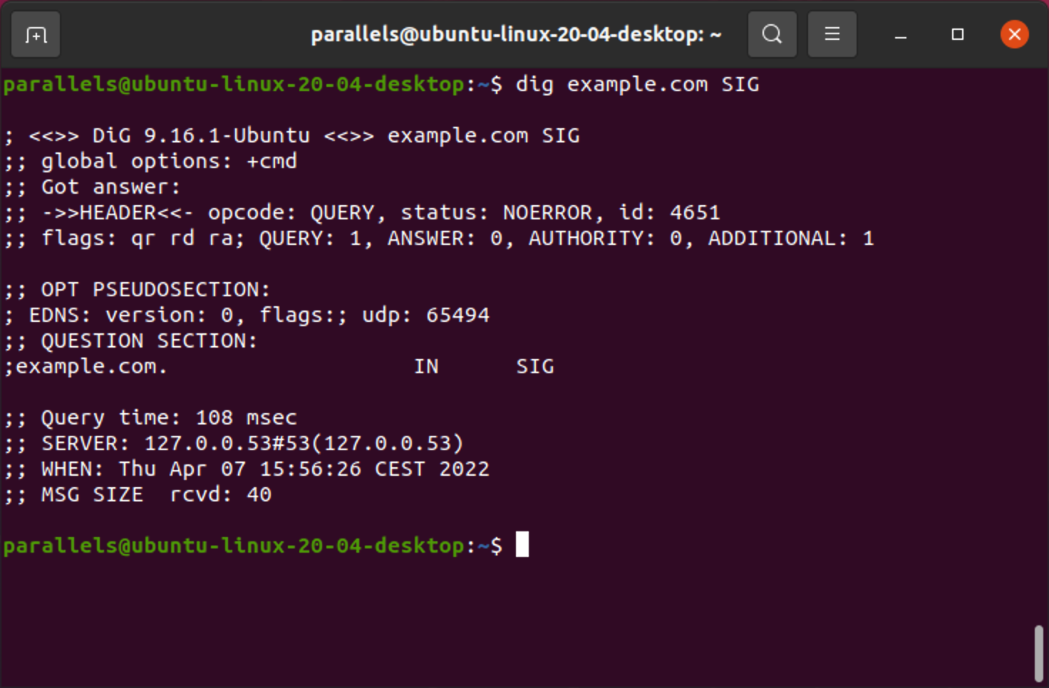 SIG lookup in Linux